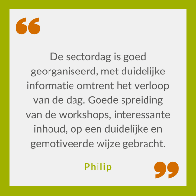 Quote Philip over de Sectordag bosexploitatie 